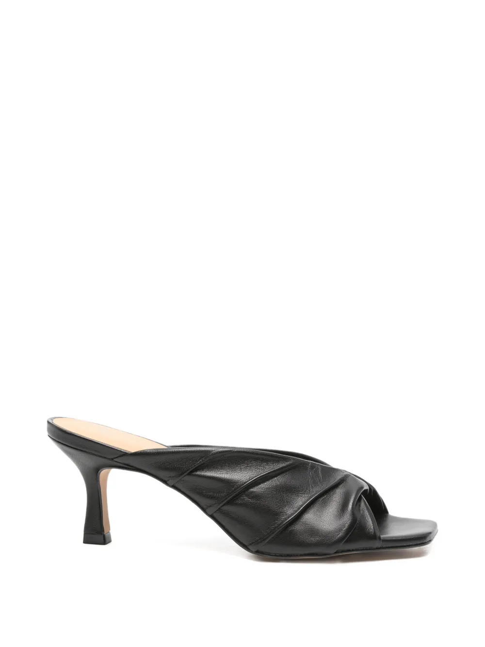 CARRANO twisted-strap mules - Nero
