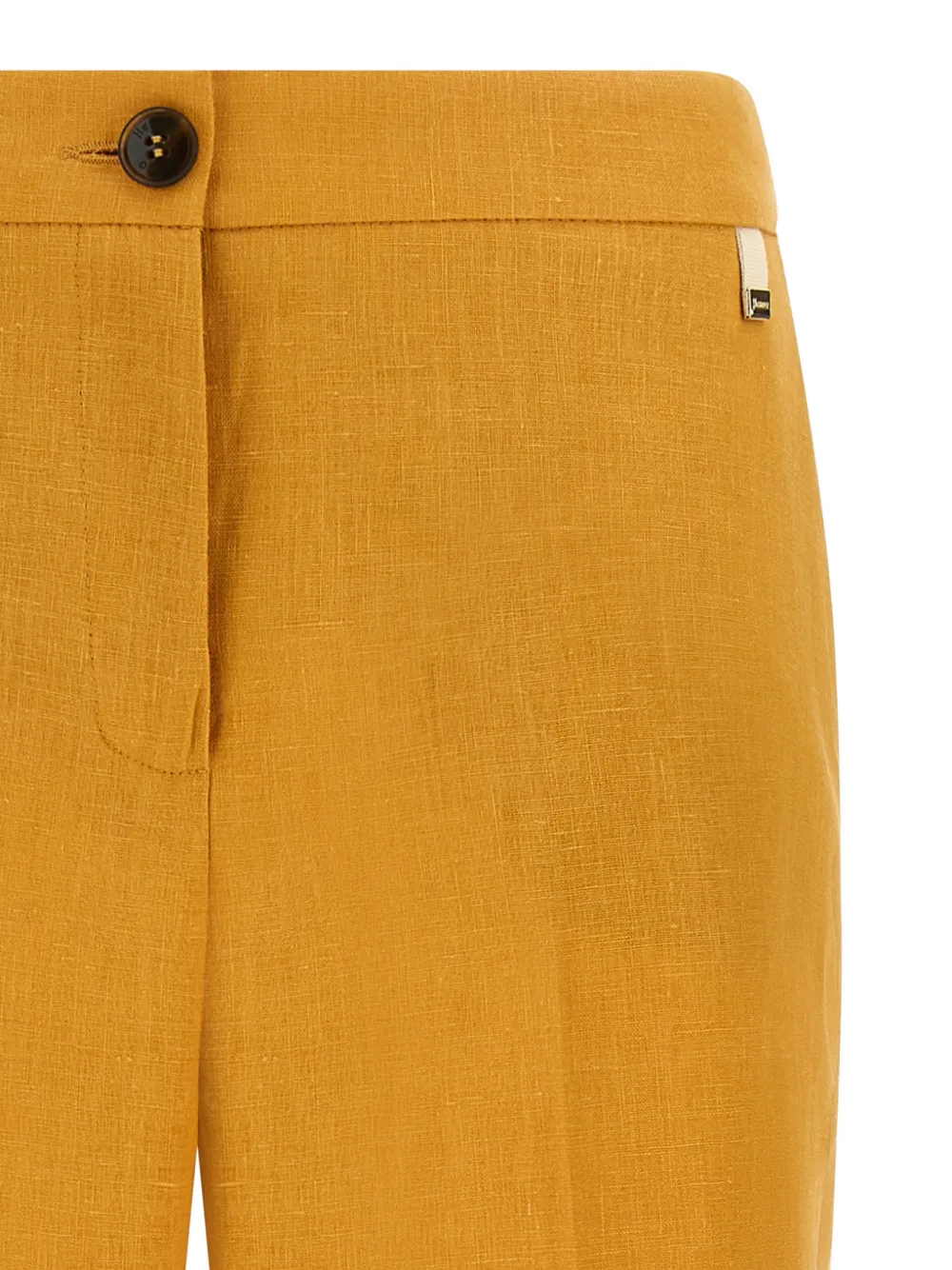  Herno Pleated Linen Trousers - Orange 