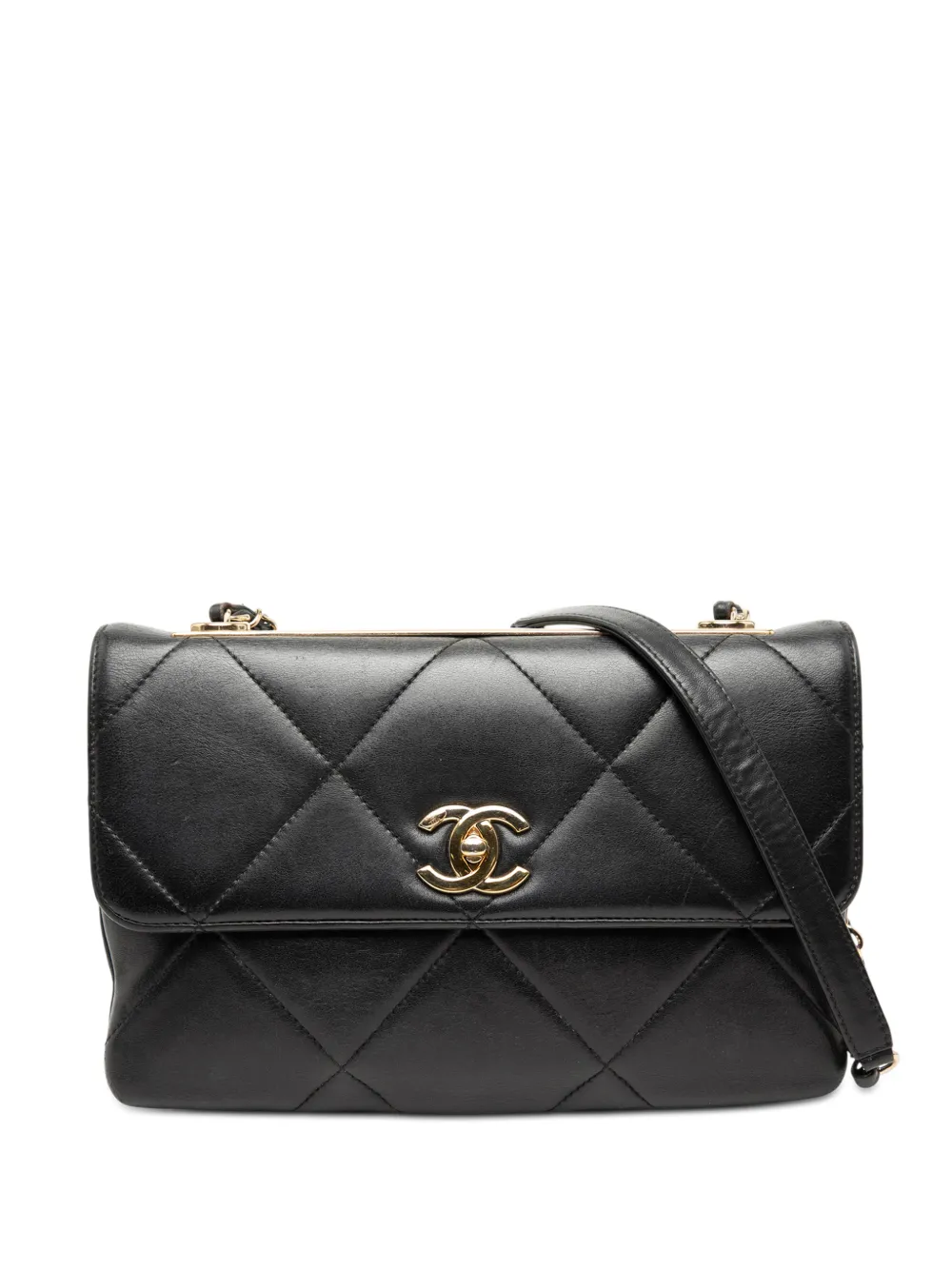 CHANEL Pre-Owned 2019 Quilted Lambskin Trendy CC Flap shoulder bag - Nero
