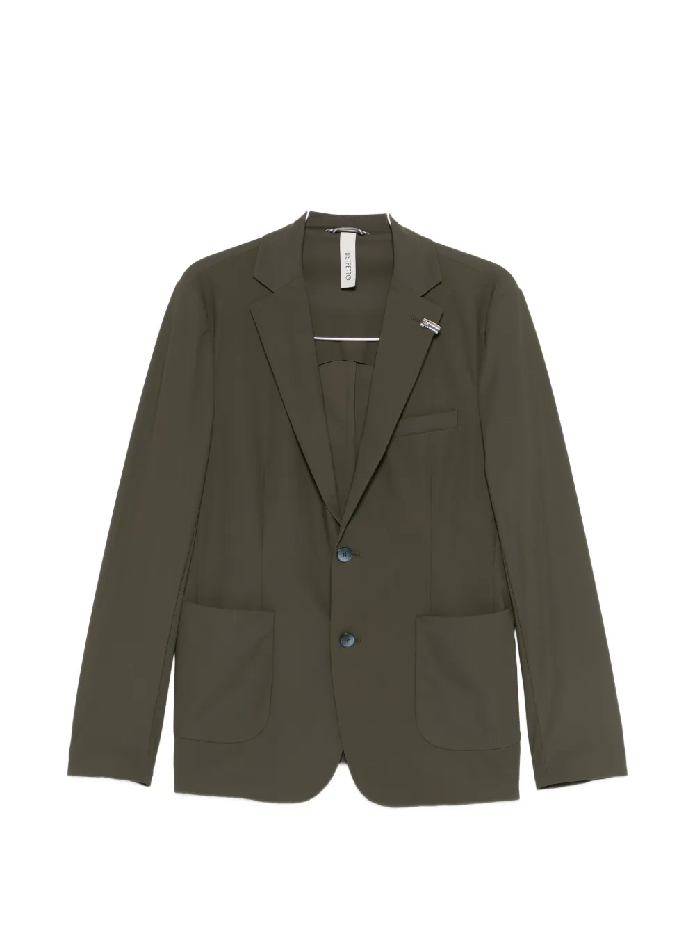 Distretto 12 Active Flap Pocket Jacket In Green