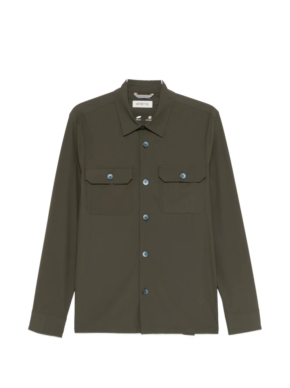 Distretto 12 Patch-pocket Shirt In Green