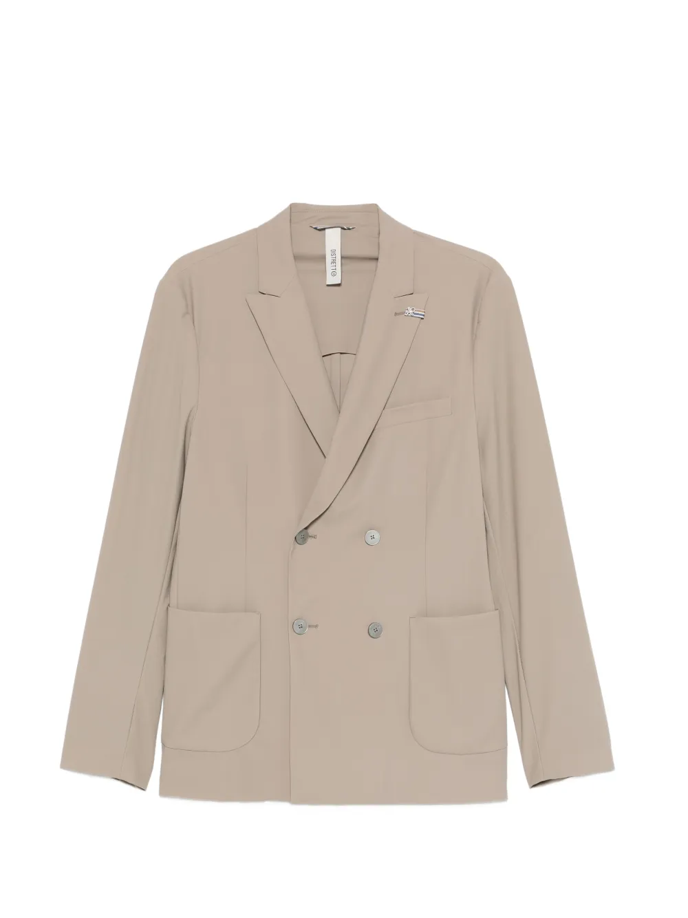 DISTRETTO 12 Active double-breasted jacket - Nude