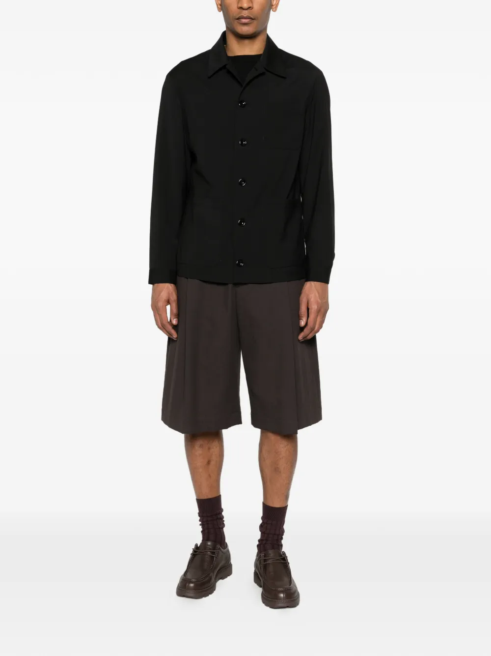 New York Resident Blazer met zak Zwart