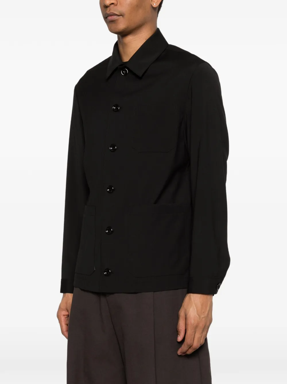 New York Resident Blazer met zak Zwart