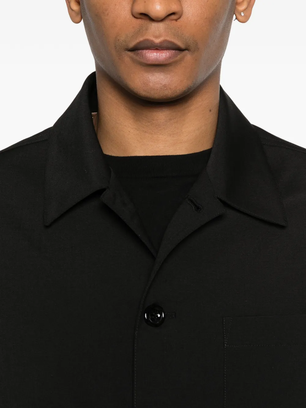 New York Resident Blazer met zak Zwart
