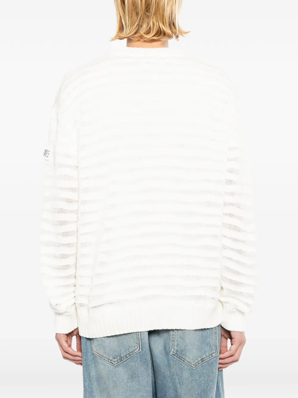 MM6 Maison Margiela Vest met V-hals Wit