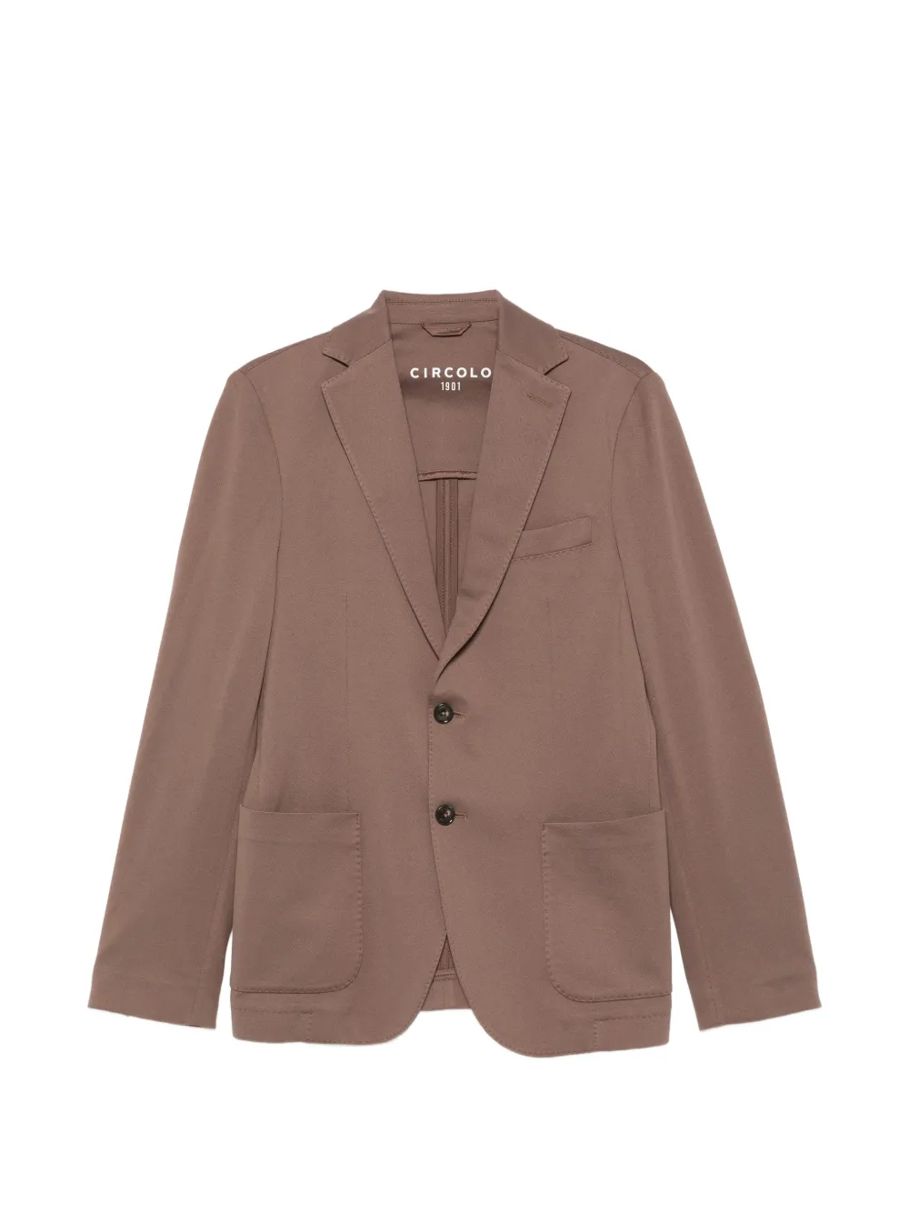 Circolo 1901 single-breasted pocket blazer - Marrone