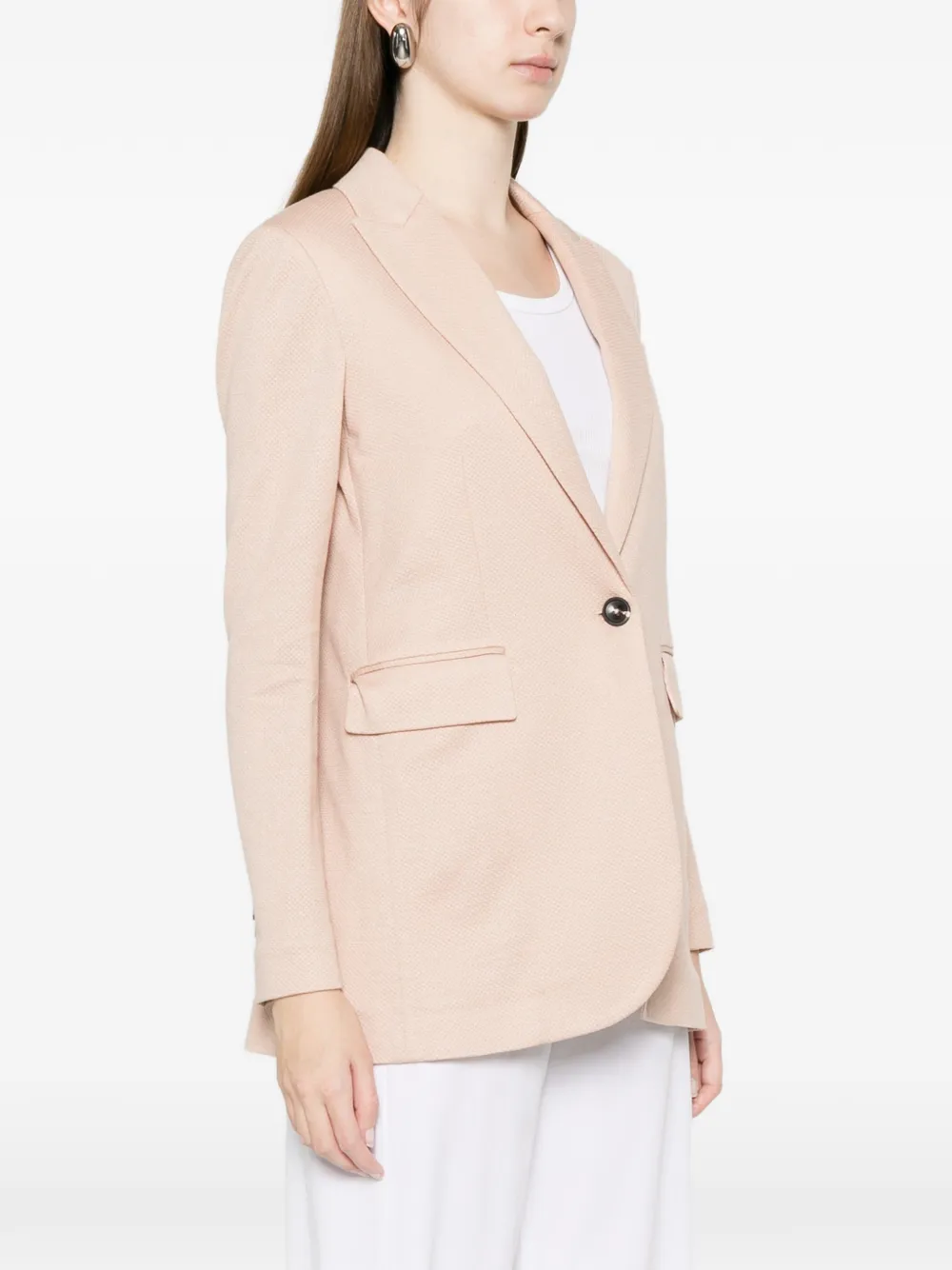  Circolo 1901 Notched Pocket Blazer - Neutrals 