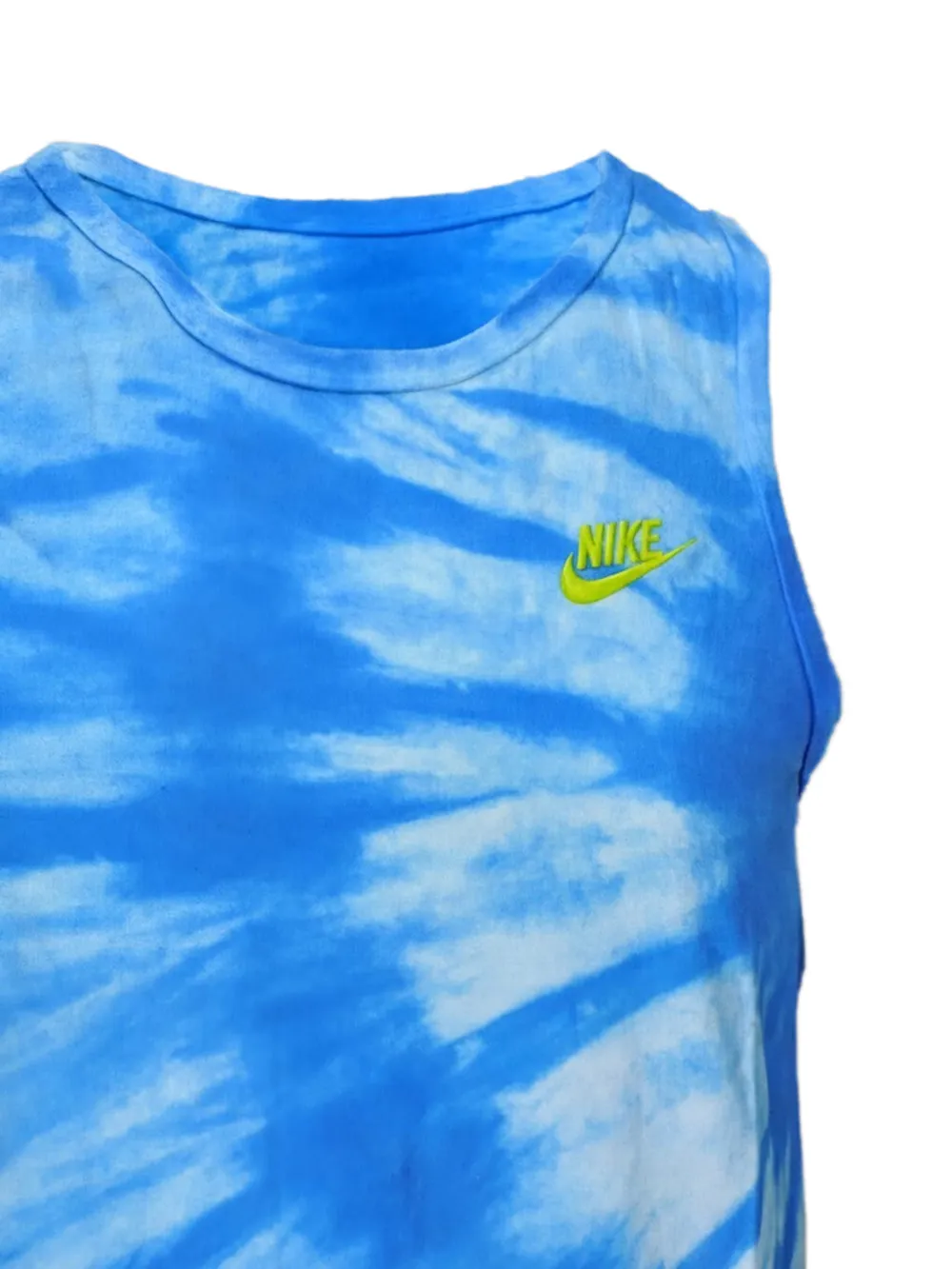 Nike Tanktop met tie-dye print Blauw