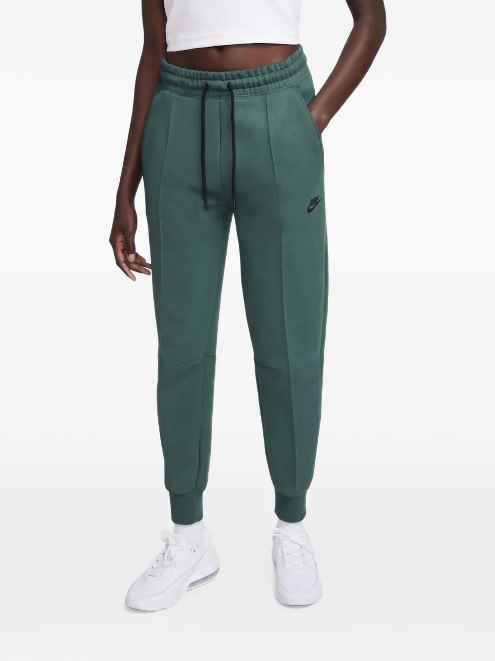 Nike Tech Fleece oversized hoodie met cape en rits Groen