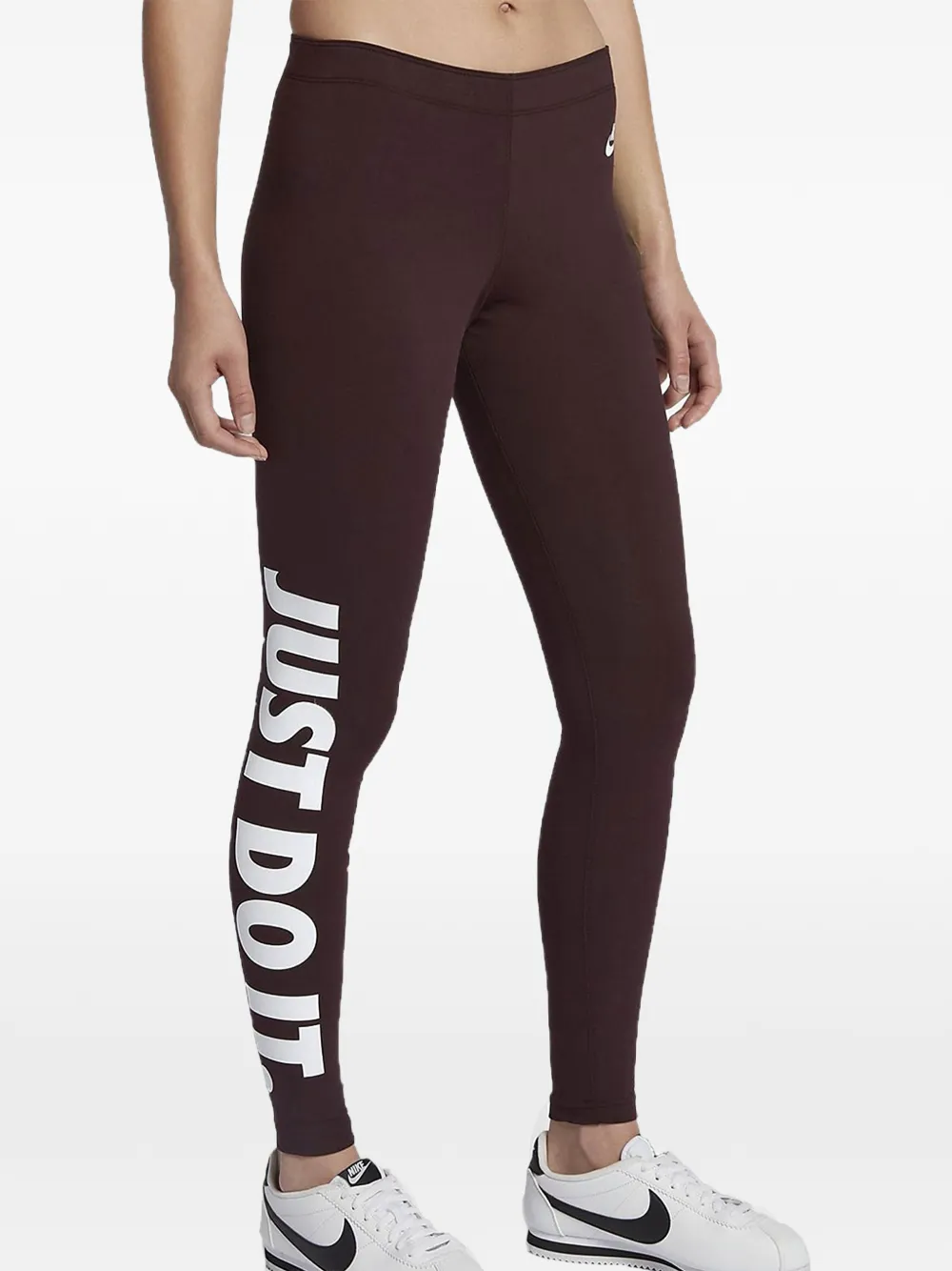 Nike logo-print leggings - Marrone