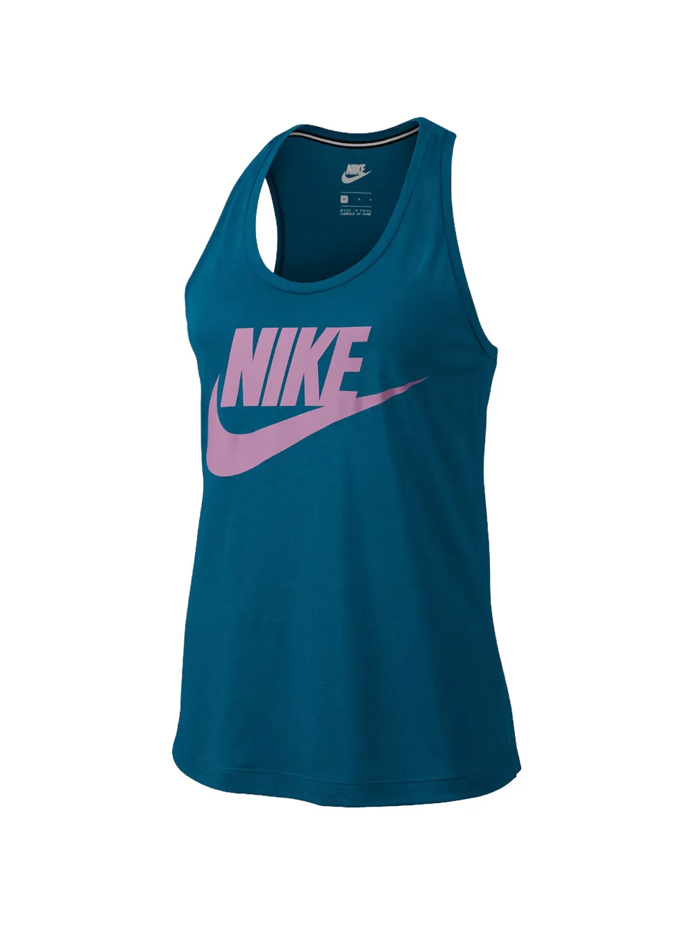 Nike logo tank top - Blu