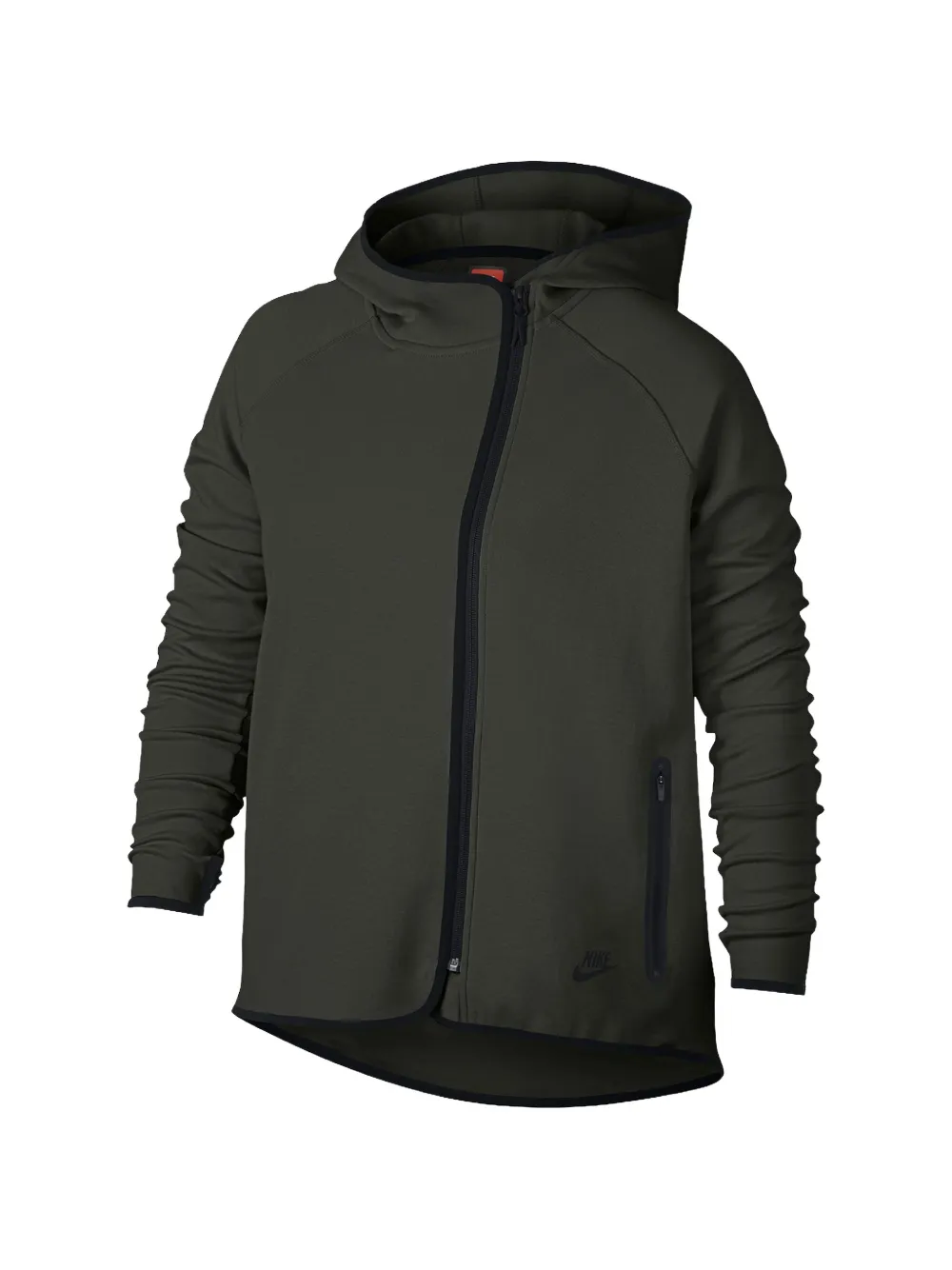 Nike Tech Fleece oversized zip-up cape hoodie - Verde