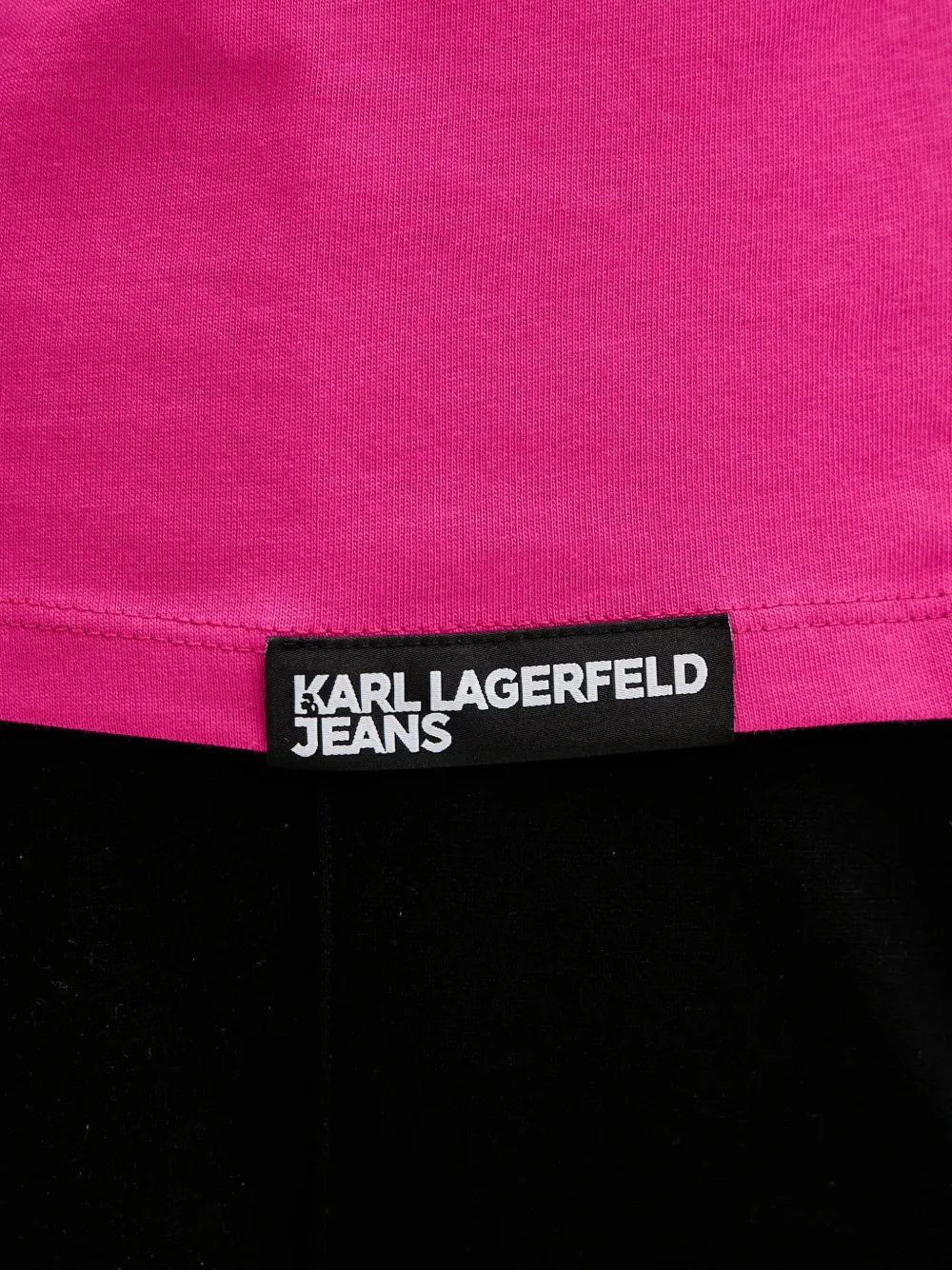Karl Lagerfeld Jeans T-shirt met logoprint Roze