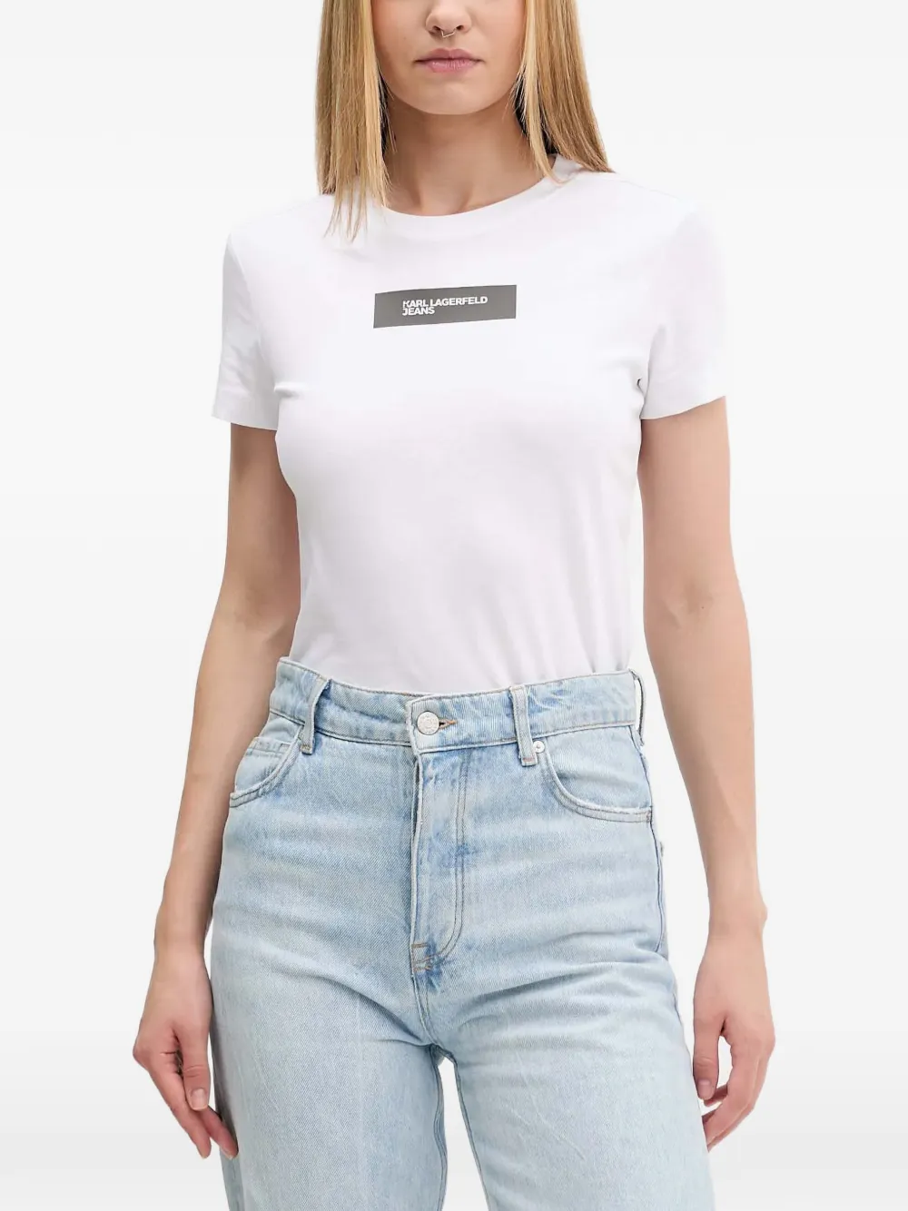 Karl Lagerfeld Jeans logo-print T-shirt - Bianco