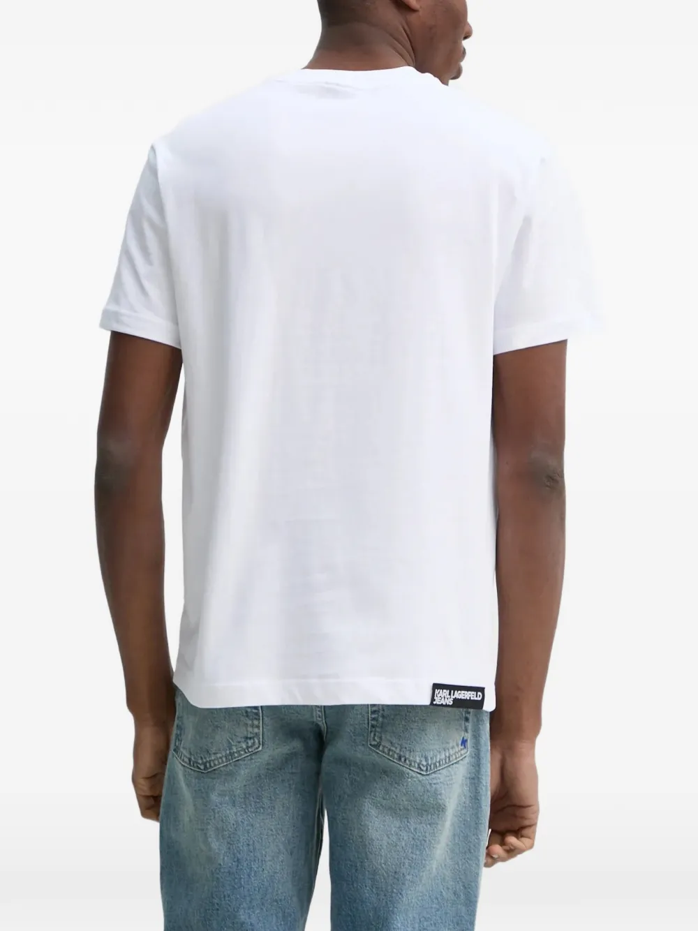 Karl Lagerfeld Jeans T-shirt met logoprint Wit