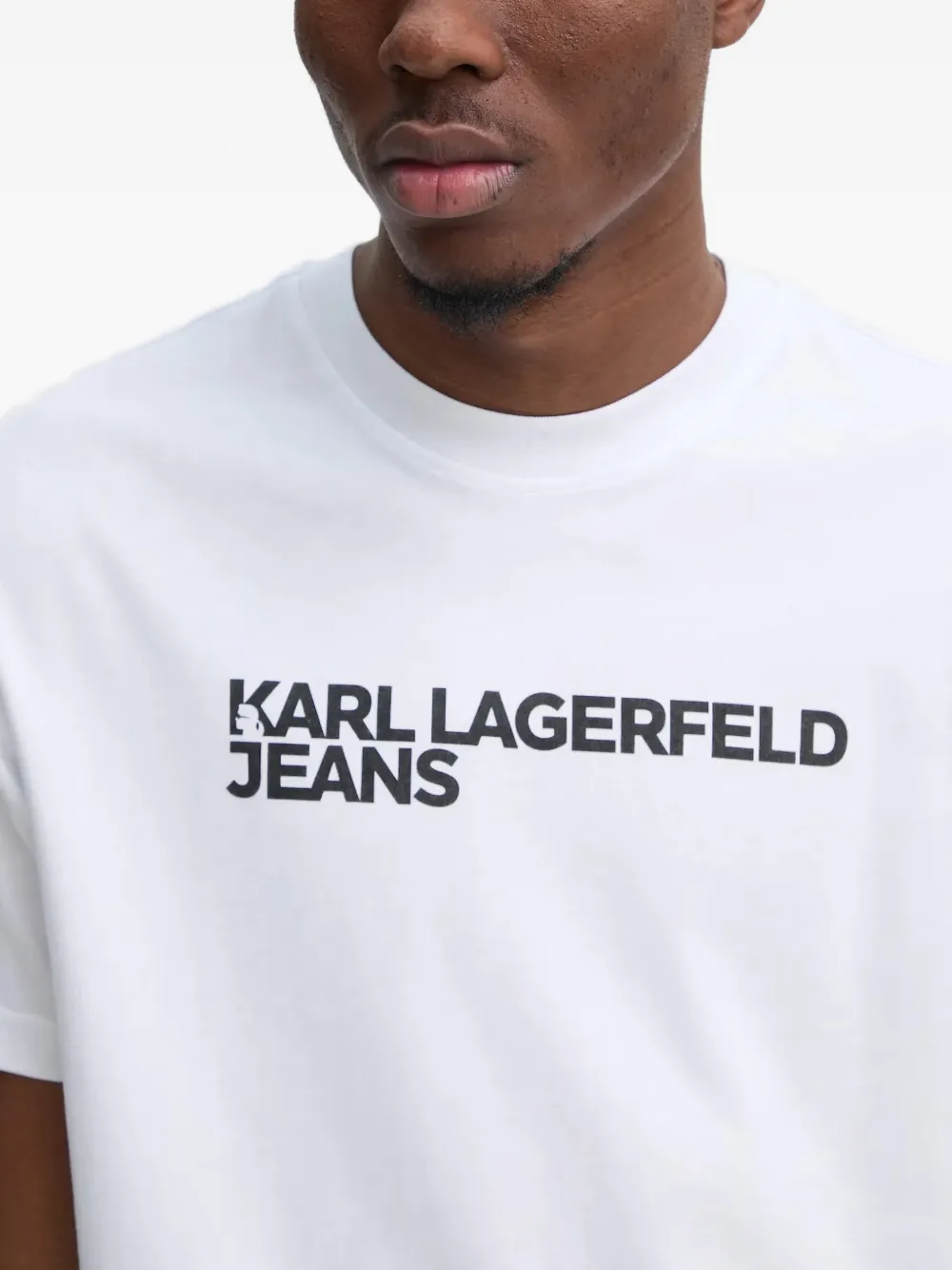 Karl Lagerfeld Jeans T-shirt met logoprint Wit