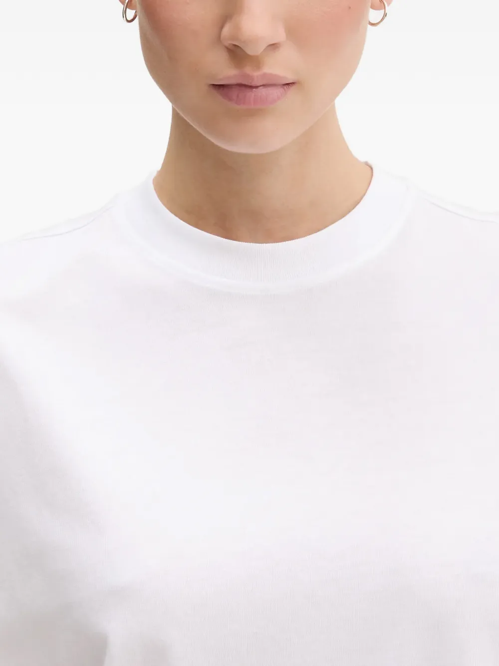 Karl Lagerfeld Jeans Mini-jurk met ronde hals Wit