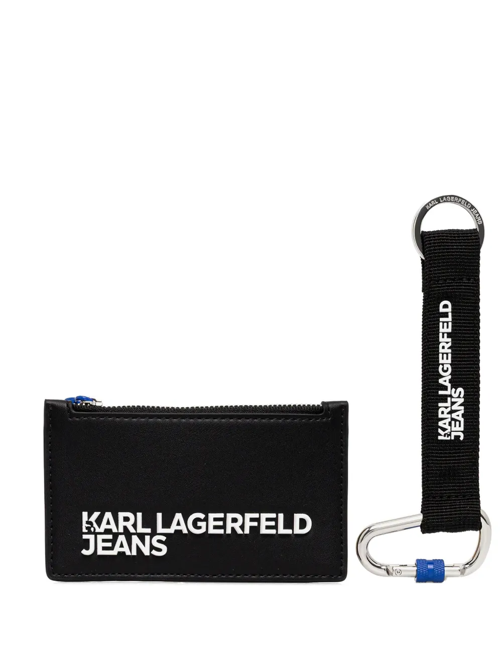 Karl Lagerfeld Jeans logo-print cardholder - Nero