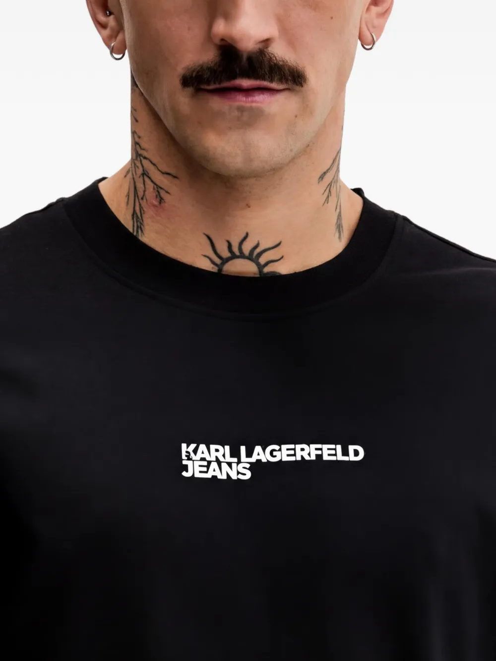 Karl Lagerfeld Jeans T-shirt met grafische print Zwart
