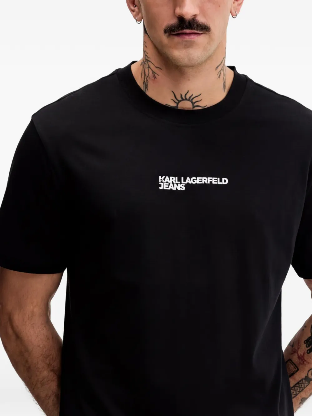 Karl Lagerfeld Jeans T-shirt met grafische print Zwart