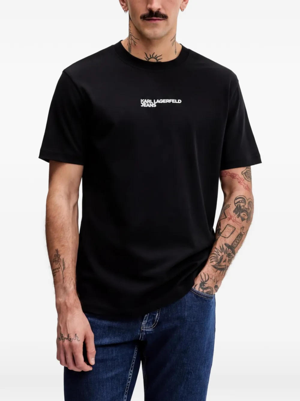 Karl Lagerfeld Jeans graphic T-shirt - Nero