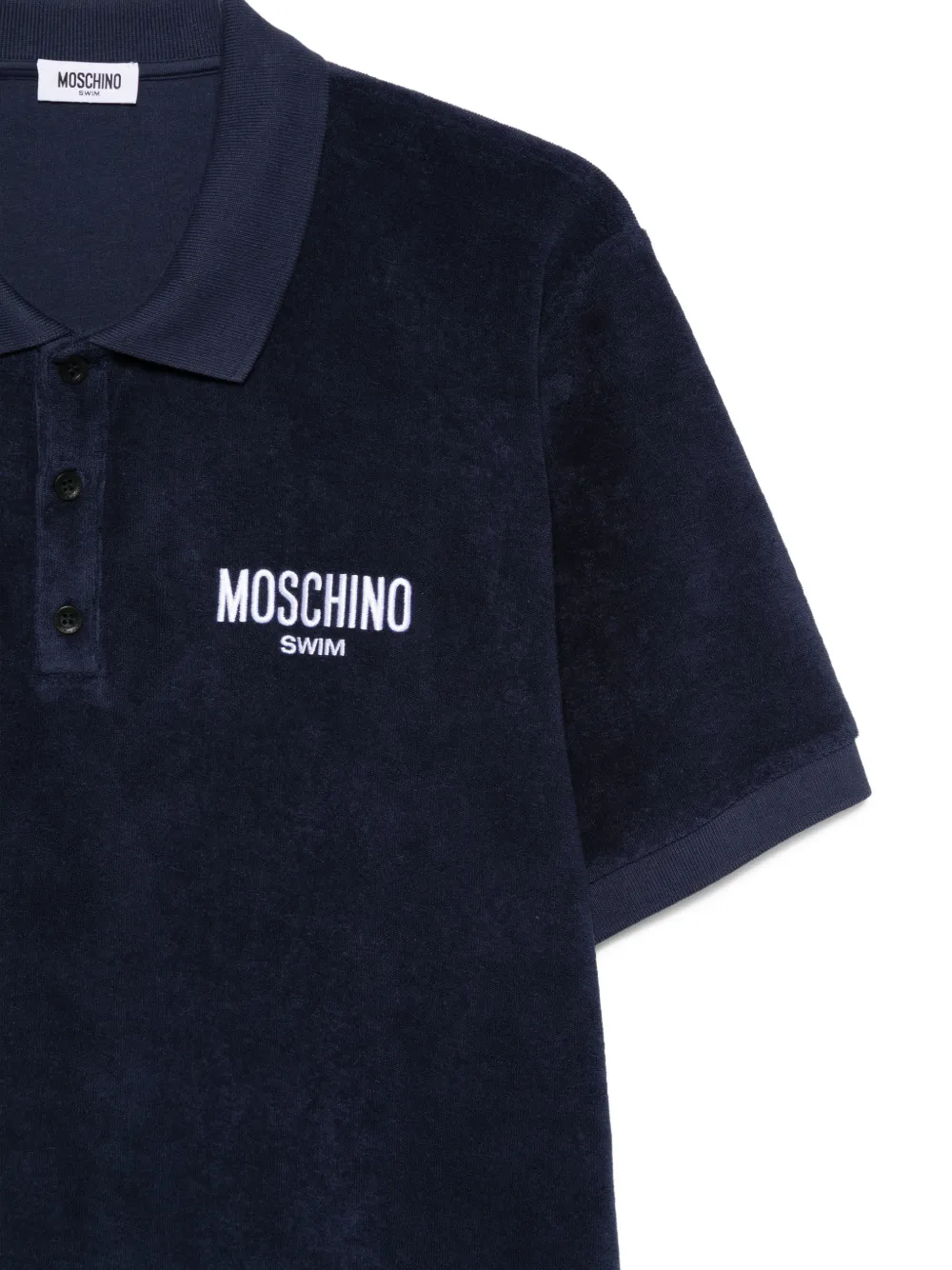 Moschino Poloshirt met kraag Blauw