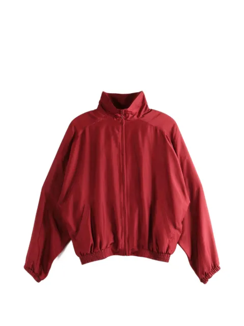Saint Laurent Habotai high-neck zip-up jacket