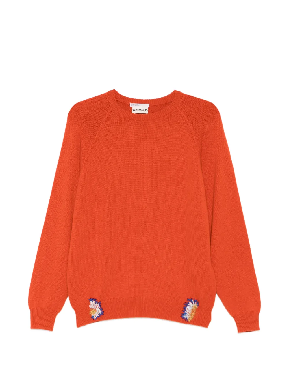 A.N.G.E.L.O. Vintage Upcycling embroidery sweater - Orange