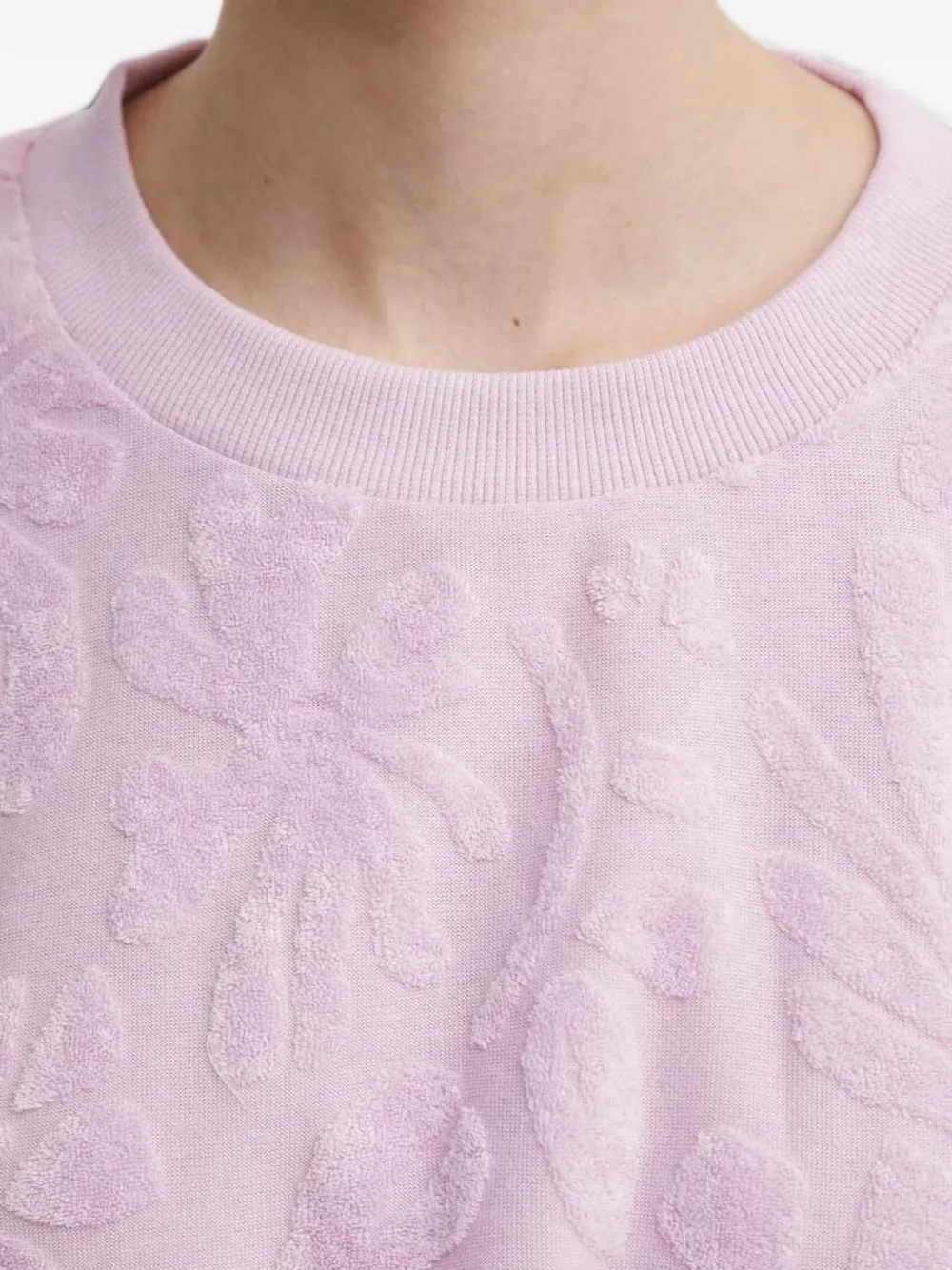 Billabong Loosen Up trui met bloemen-reliëf Roze