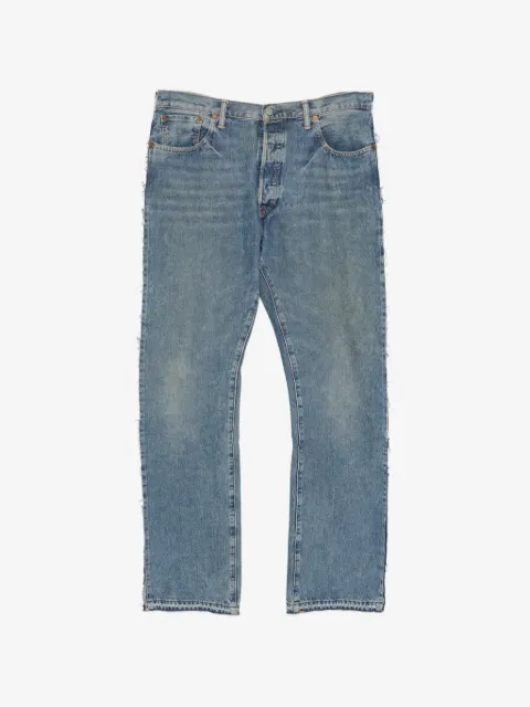 PROTOTYPES frayed straight-leg jeans