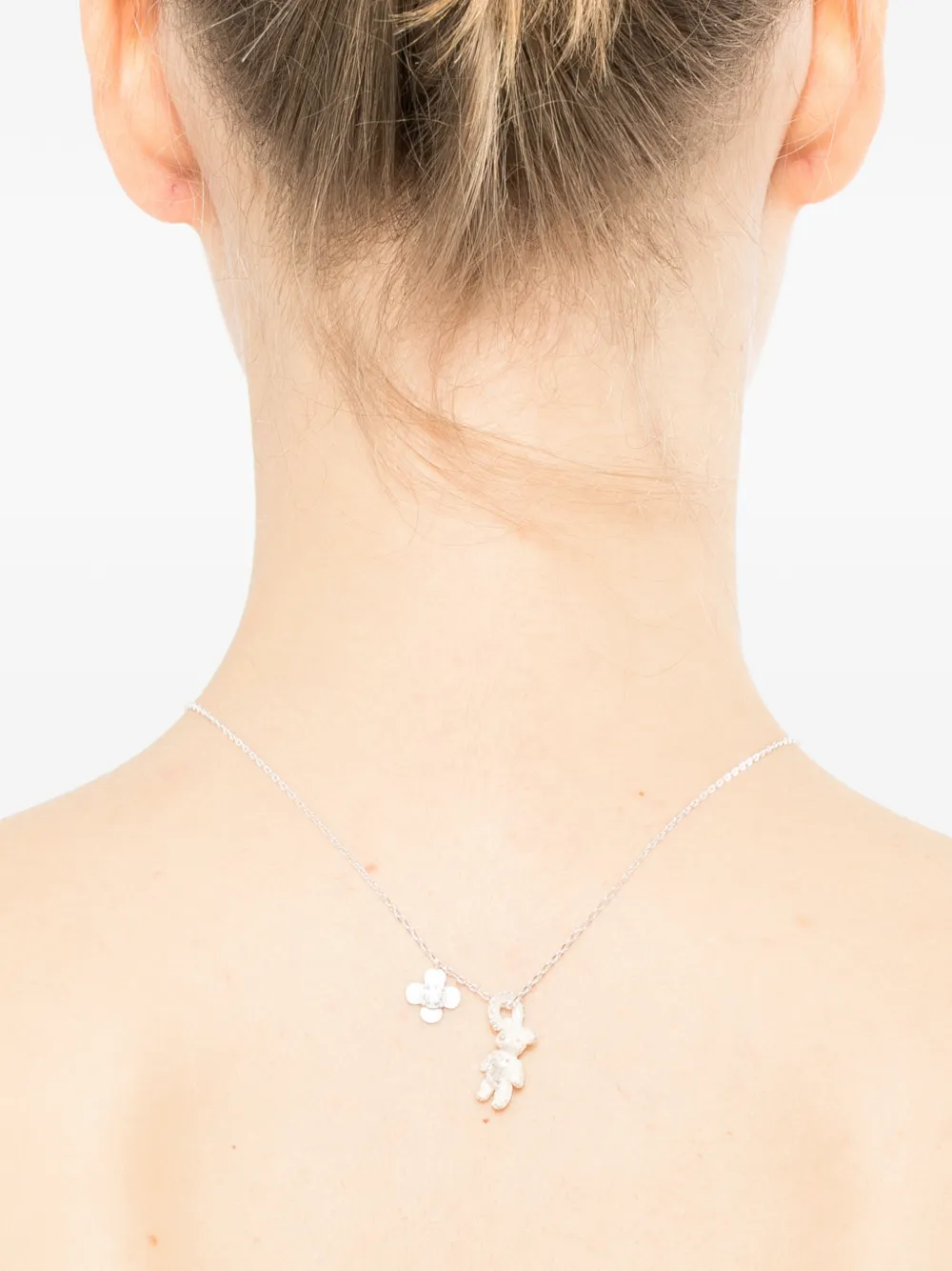  Yvmin Paradise Bear Necklace - Silver 