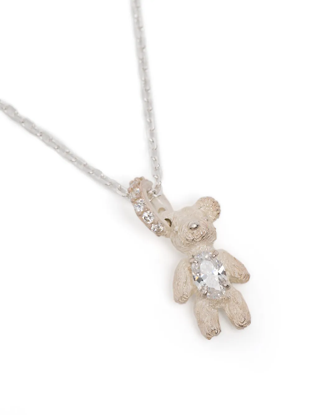  Yvmin Paradise Bear Necklace - Silver 