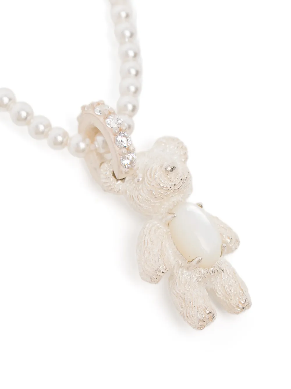  Yvmin Paradise Bear Necklace - White 