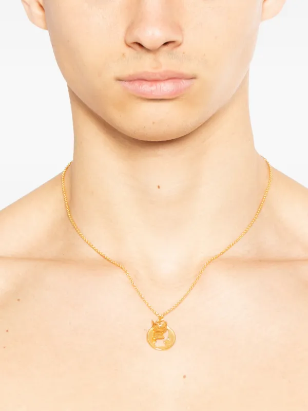アクセサリー MASU / ANGEL HOLE COIN NECKLACE MASU Angel Hole Coin ネックレス | ゴールドトーン | FARFETCH JP
