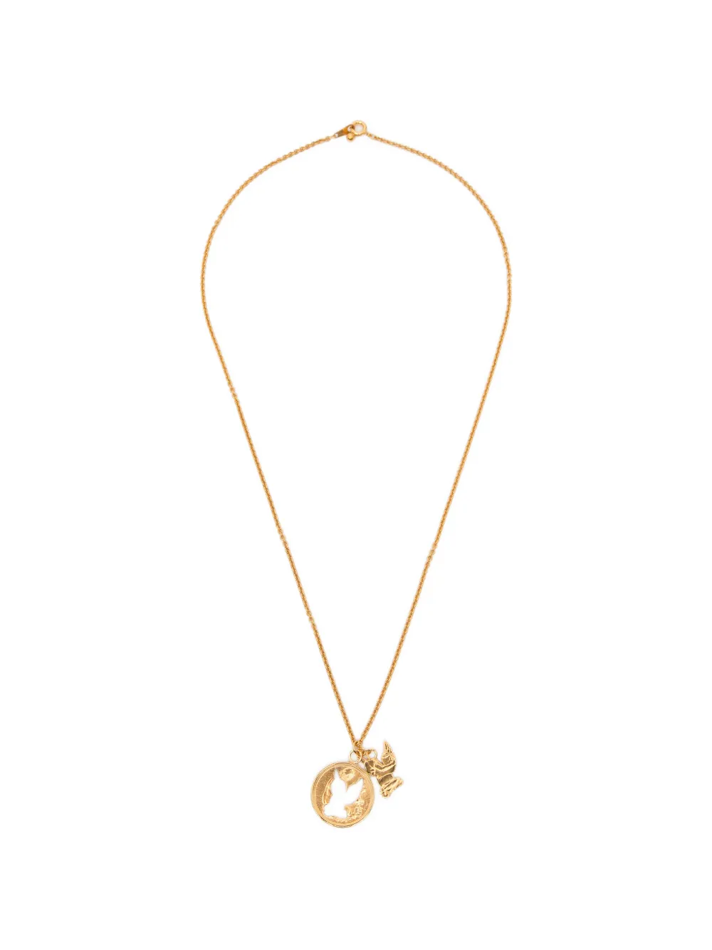 MASU Angel Hole Coin necklace - Oro