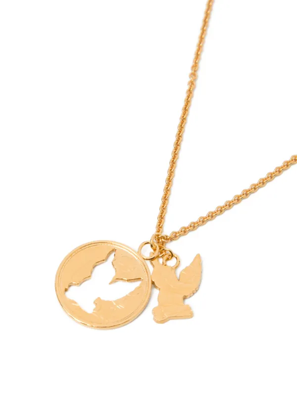 MASU Angel Hole Coin Necklace | Gold | FARFETCH KW