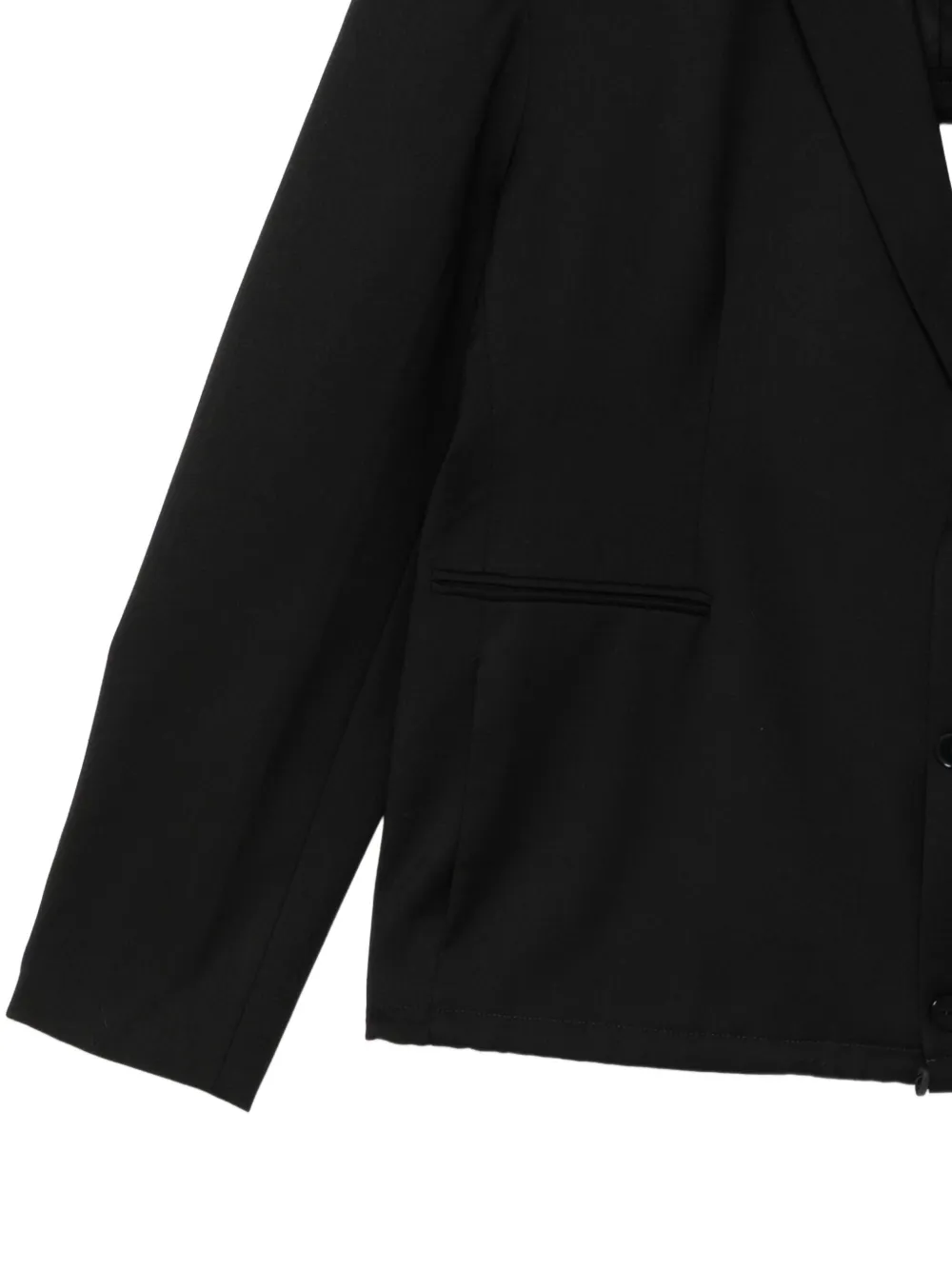 PROTOTYPES Blazer met open achterkant Zwart