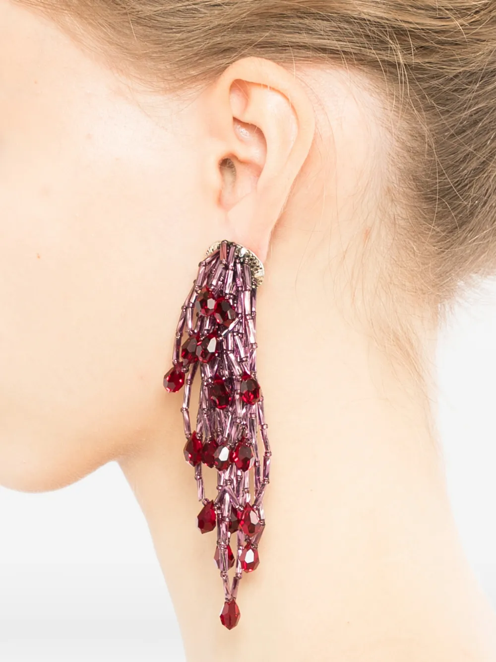 kiko kostadinov woman ピアス Kiko Kostadinov Cowen ビーズ ピアス | パープル | FARFETCH JP