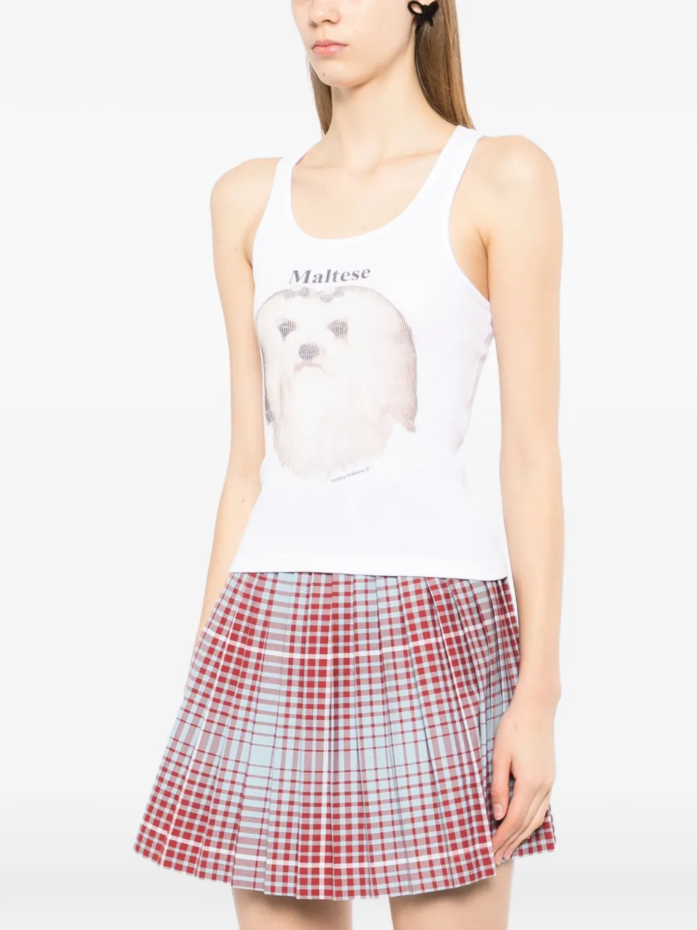  Ashley Williams Maltese Vest - White 