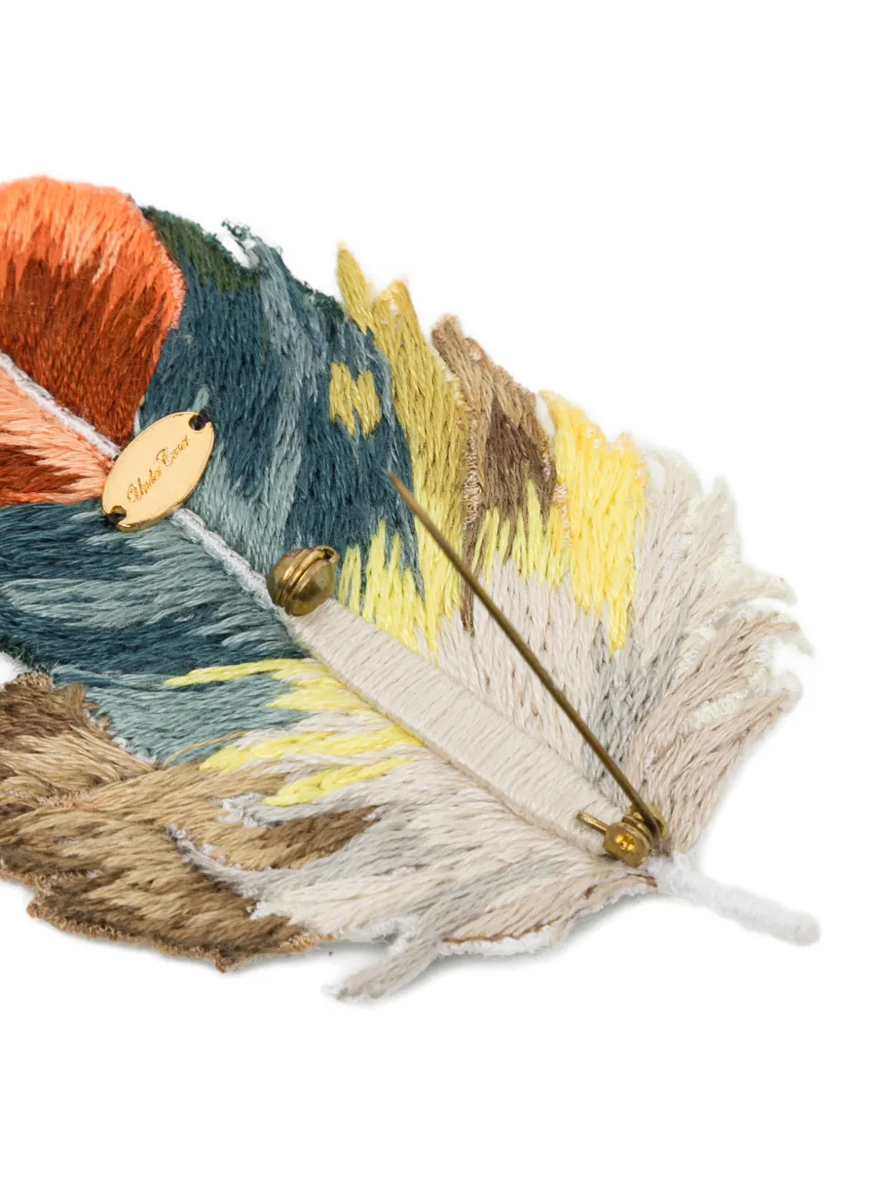  Undercover Leaf-motif Brooch - Neutrals 
