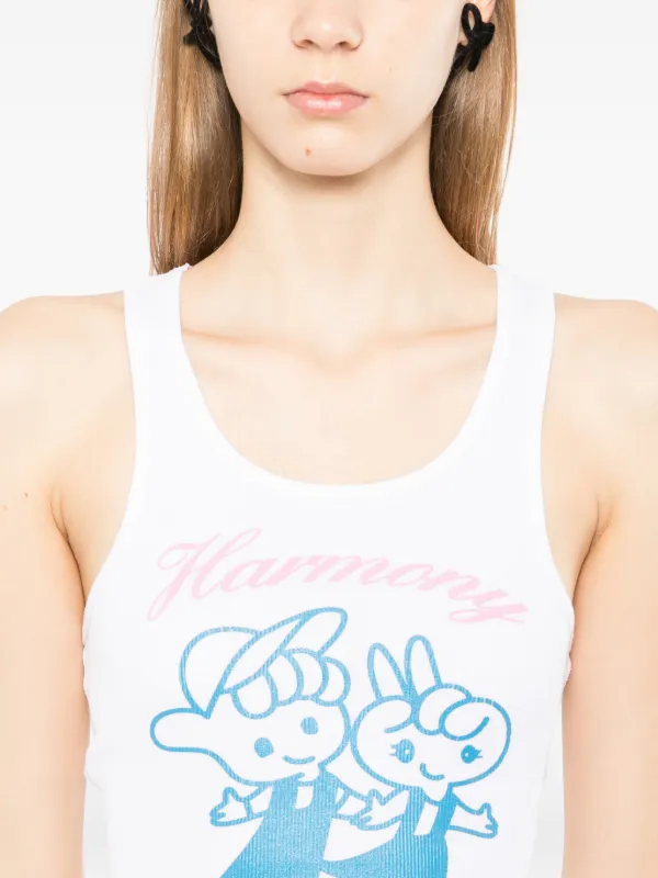 Ashley Williams Harmony & Peace Vest | White | FARFETCH KW