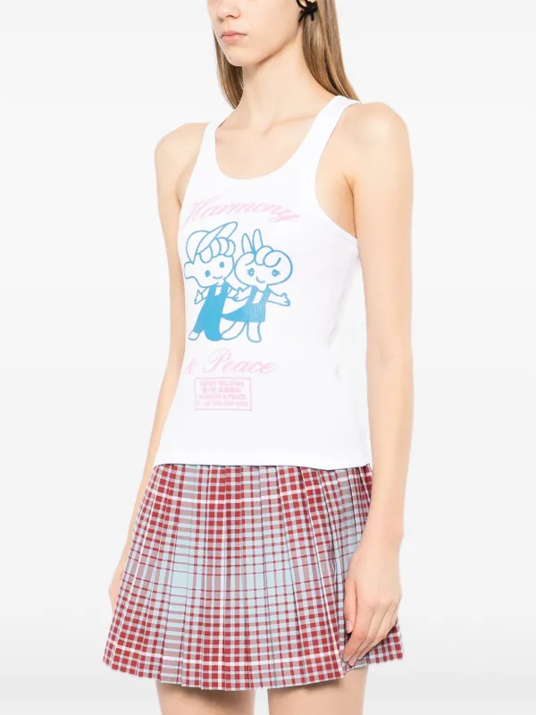Ashley Williams Harmony & Peace Vest | White | FARFETCH