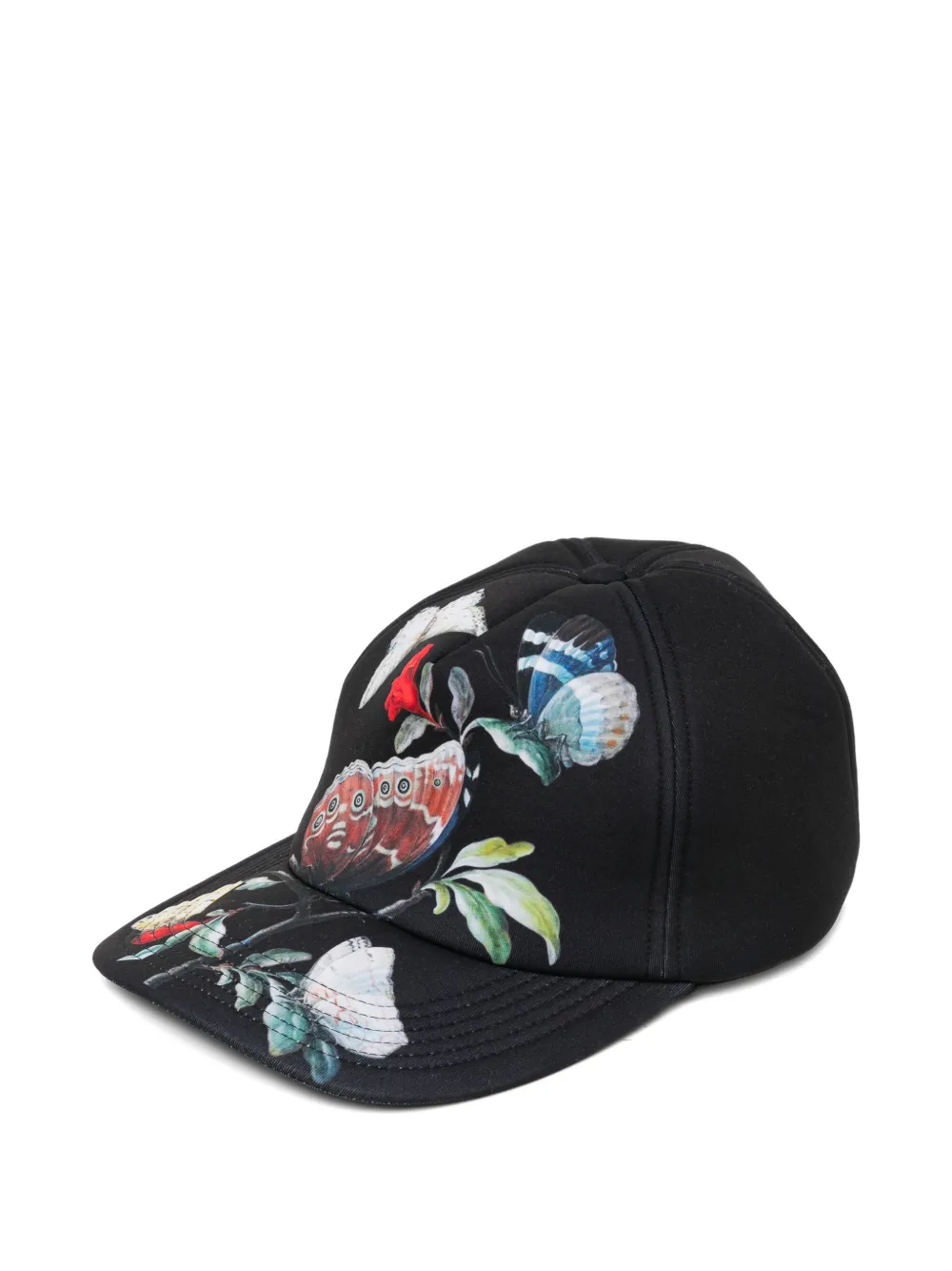 Undercover butterfly-print cap - Nero