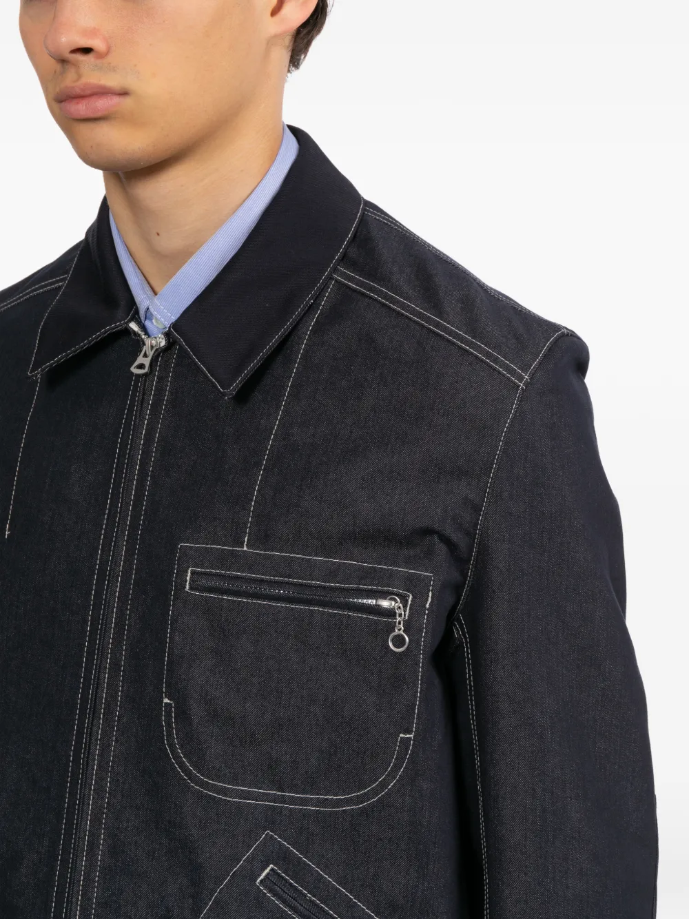 Junya Watanabe MAN Denim jack Blauw