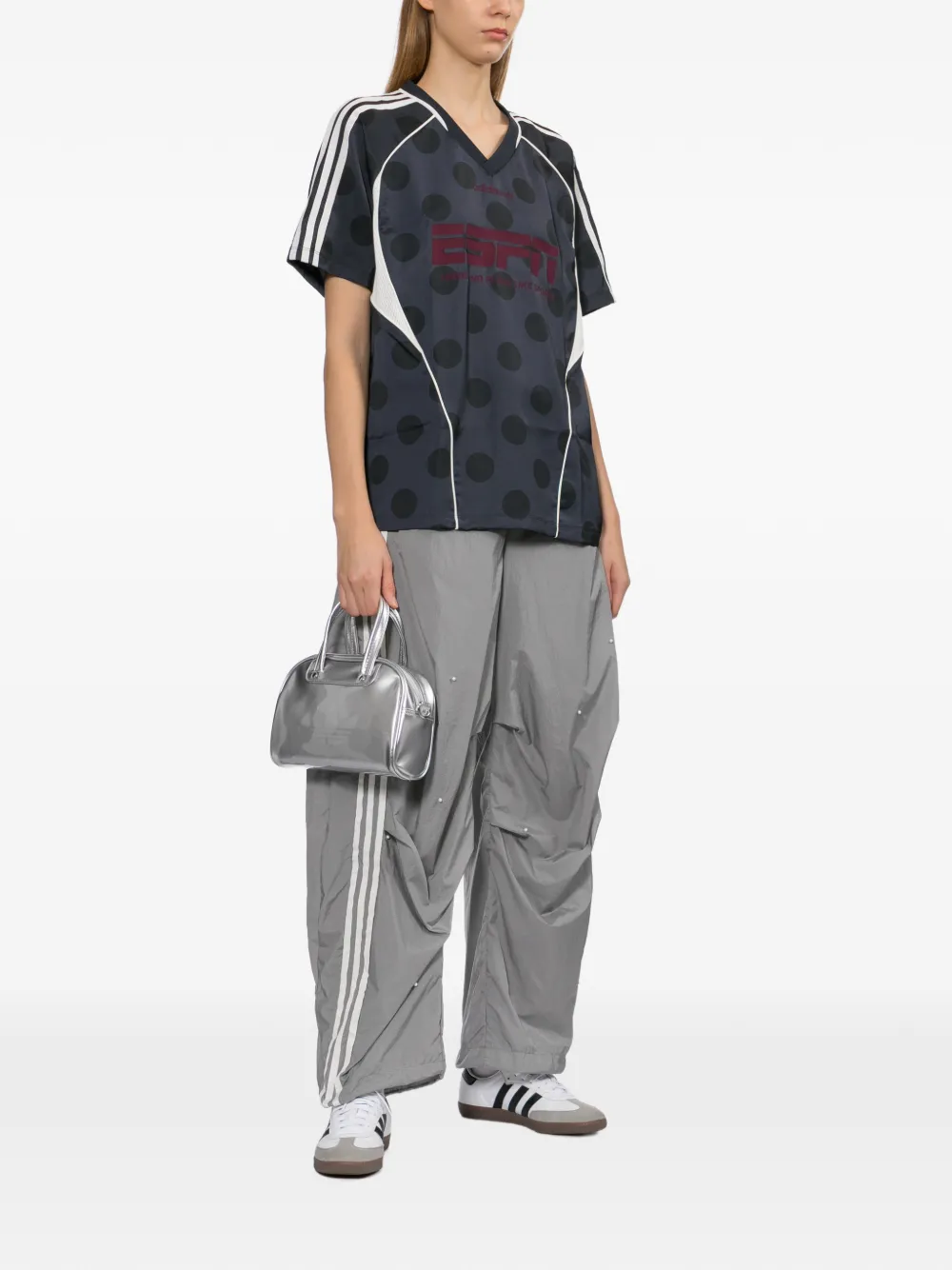 adidas Shopper met logoprint Zilver