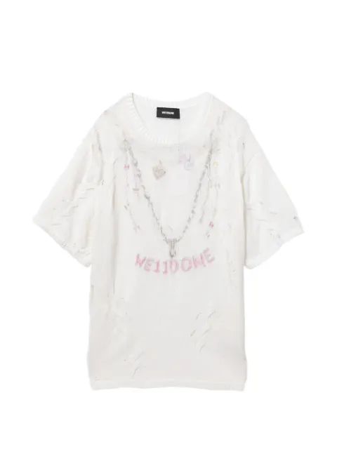 We11done distressed T-shirt