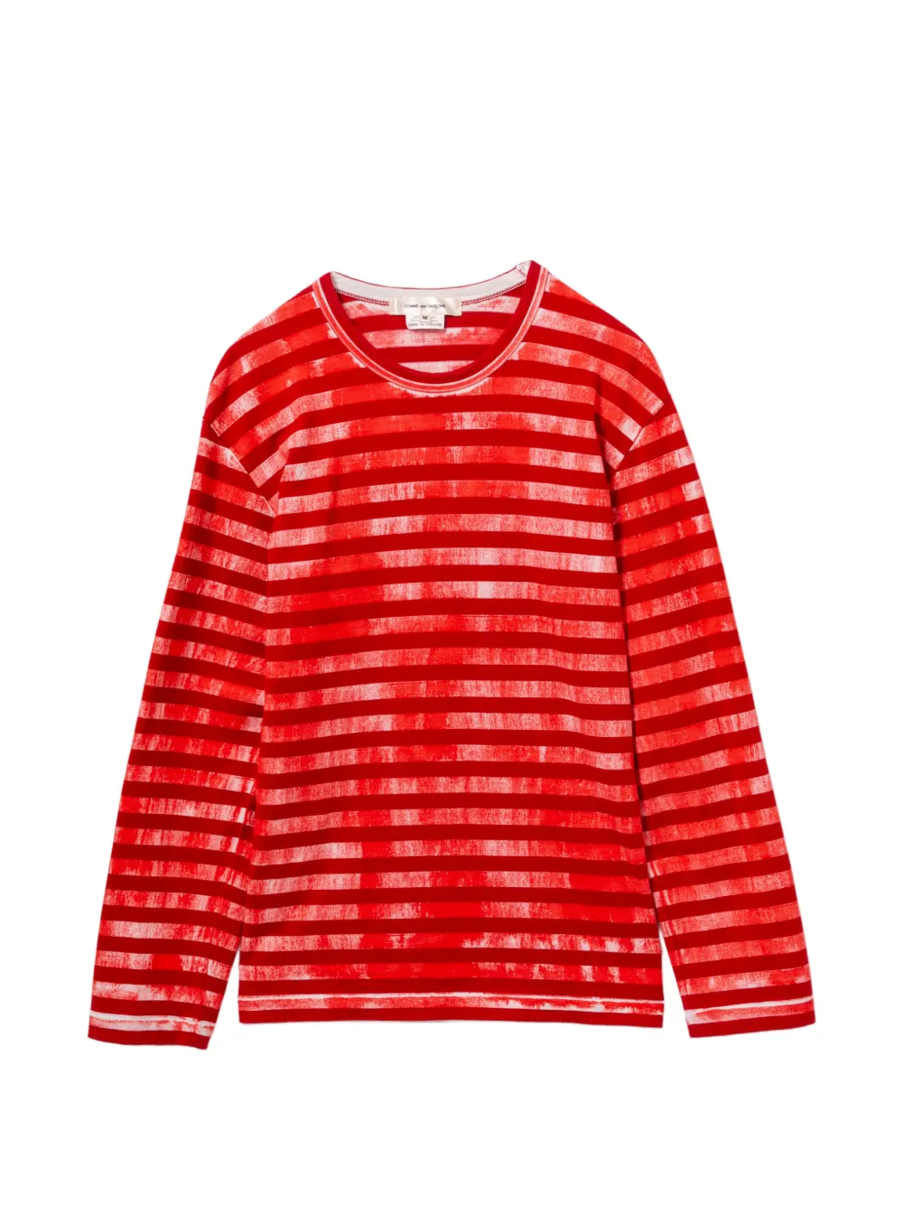 Comme Des Garçons striped T-shirt - Rot