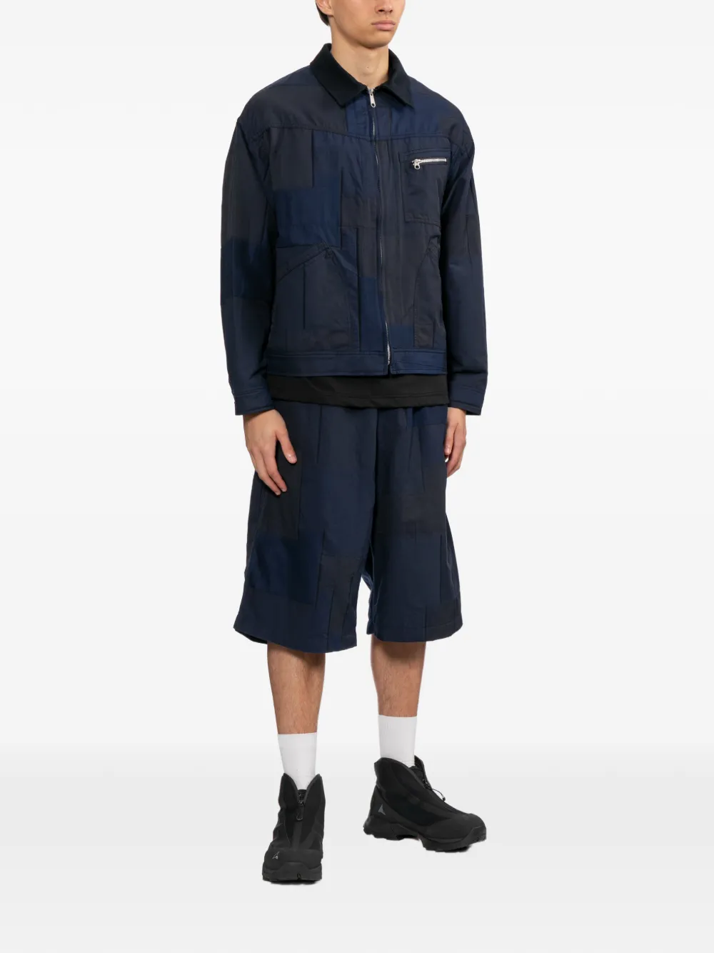 Comme des Garçons Homme Jack met vlakken Blauw