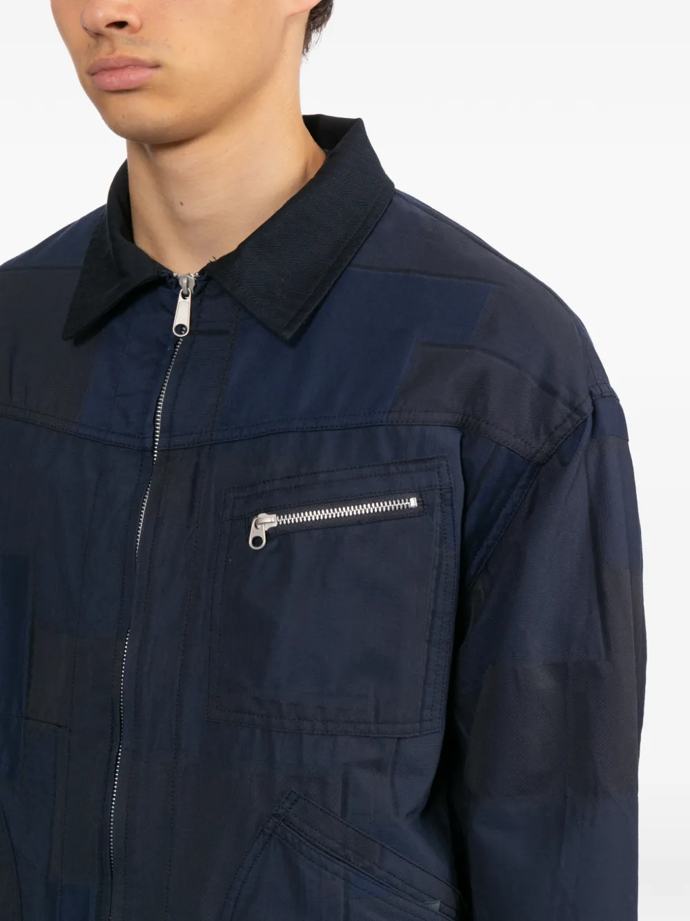 Comme des Garçons Homme Jack met vlakken Blauw
